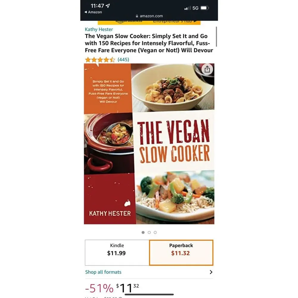 The Vegan Slow Cooker: Simply Set It and Go